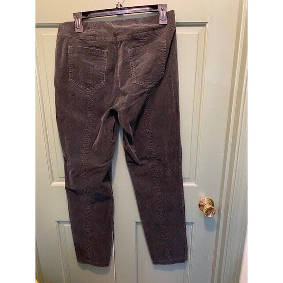 Robell Jeans Bella Women Sz 10 Black Corduroy Pull On Pants Preppy Dark Academia - Picture 4 of 8